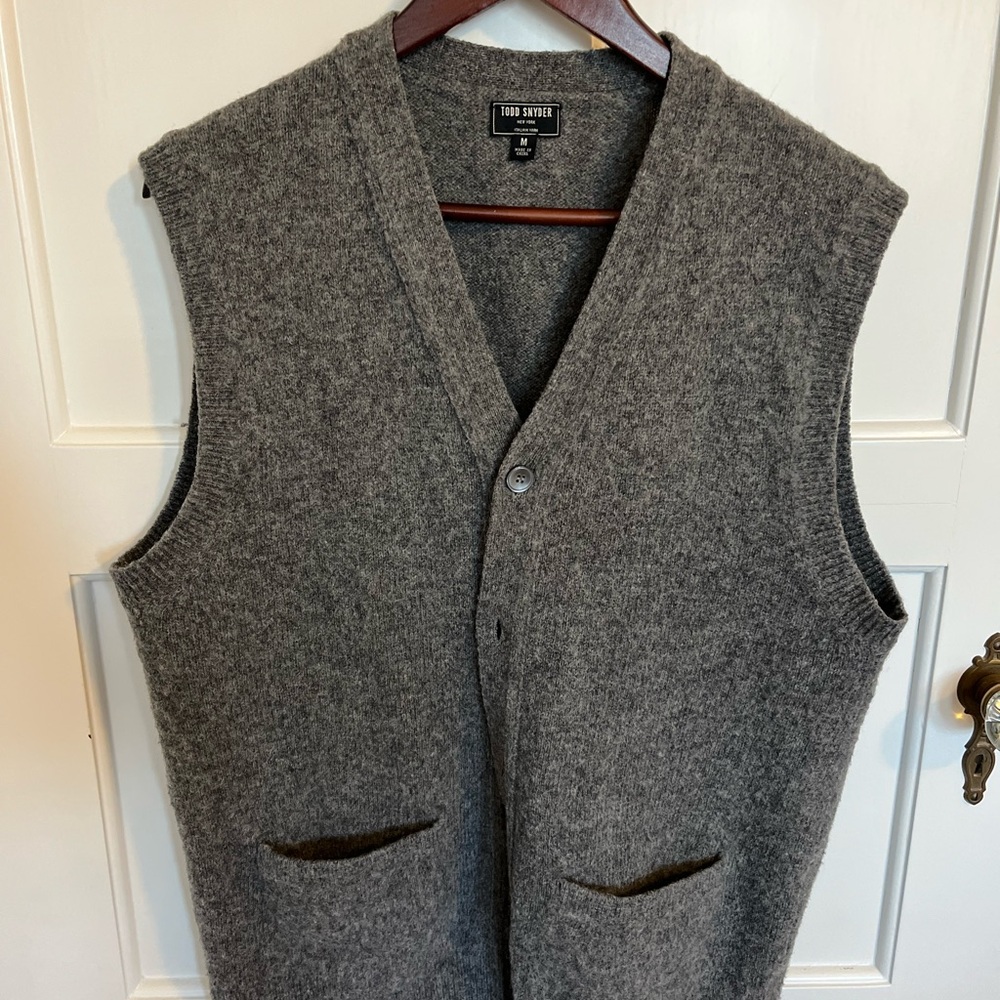 Todd Snyder Gray Wool Vest